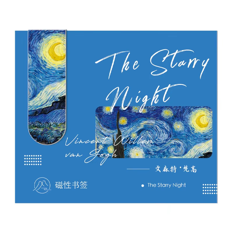 Aesthetic Magnetic Bookmark for Book Lovers and Art Lovers Inspirational Gifts Classic Paintings Masterpiece Diary Decorating