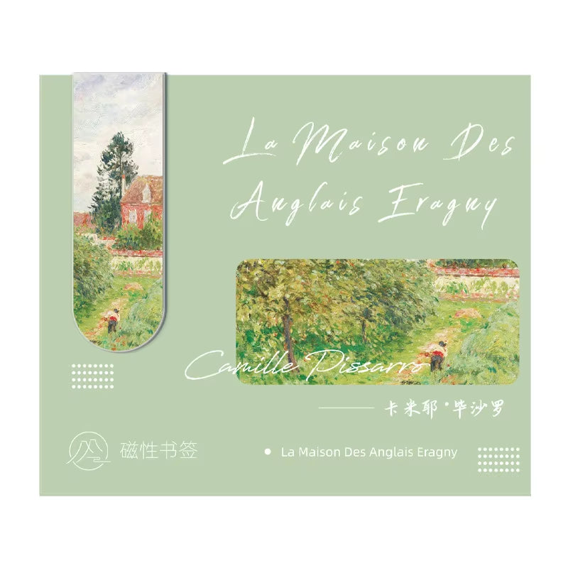 Aesthetic Magnetic Bookmark for Book Lovers and Art Lovers Inspirational Gifts Classic Paintings Masterpiece Diary Decorating