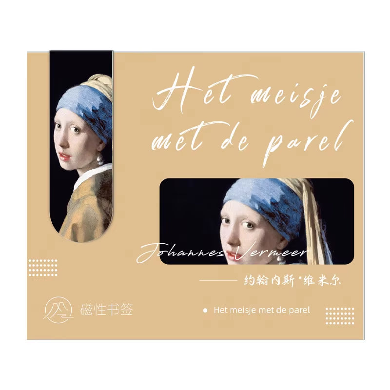 Aesthetic Magnetic Bookmark for Book Lovers and Art Lovers Inspirational Gifts Classic Paintings Masterpiece Diary Decorating