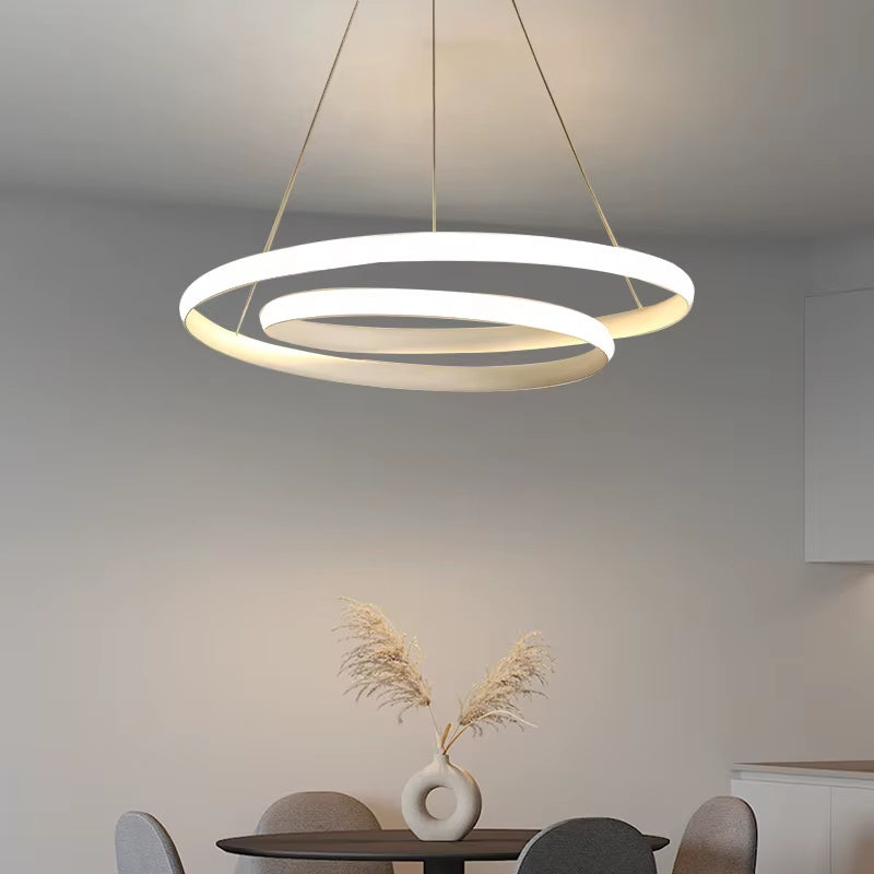 Minimalist Pendant Light Home Decor Fixtures White Light/Warm Light Pendant Lamp Nordic Hanging Lamp for Living Room Bedroom