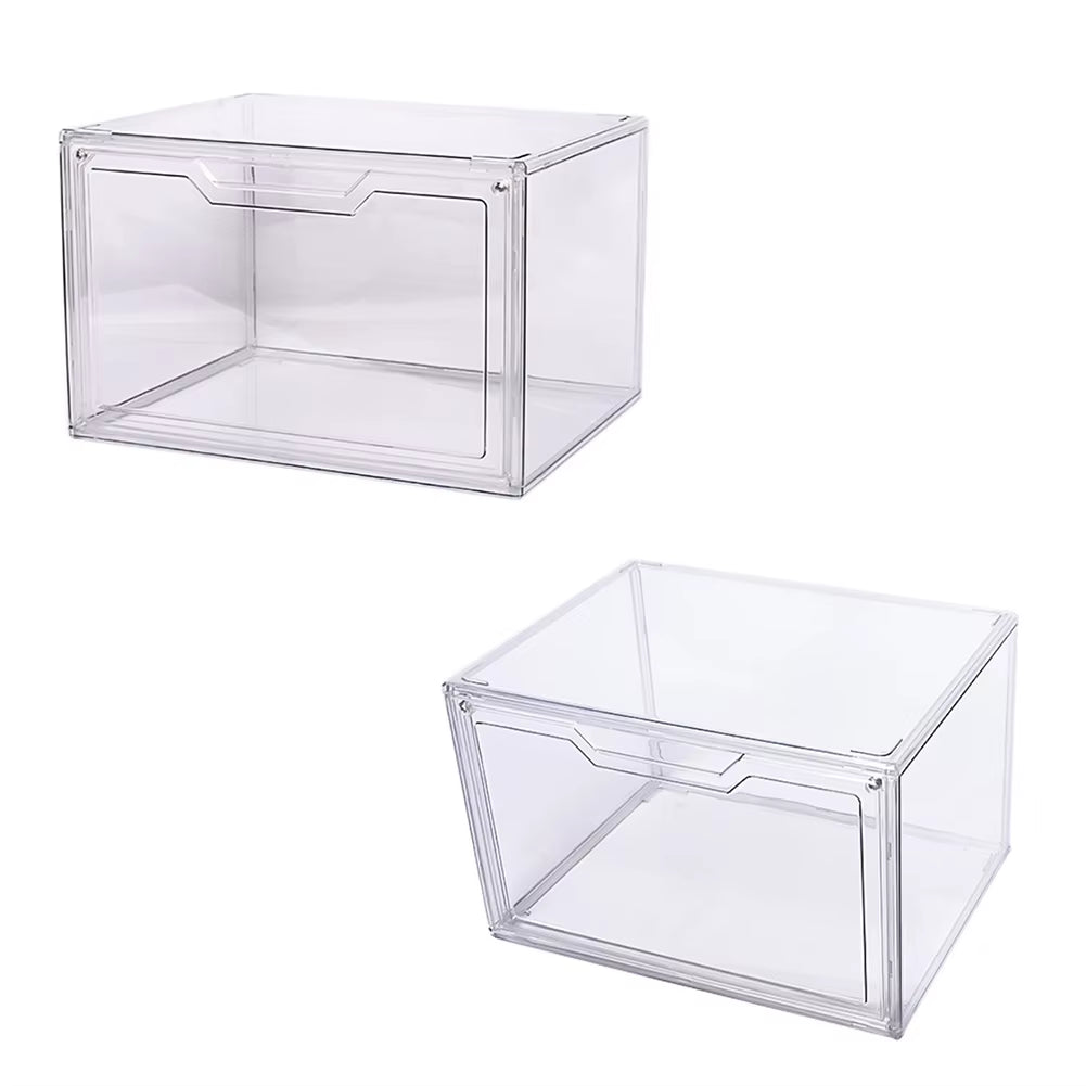 Acrylic Transparent Shoe Box Clear Shoe Organizer Stackable Sneaker Display Case Plastic Shoe Storage Box for Home Storage