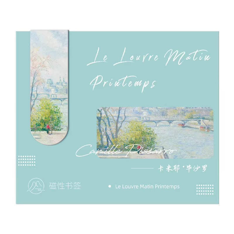 Aesthetic Magnetic Bookmark for Book Lovers and Art Lovers Inspirational Gifts Classic Paintings Masterpiece Diary Decorating