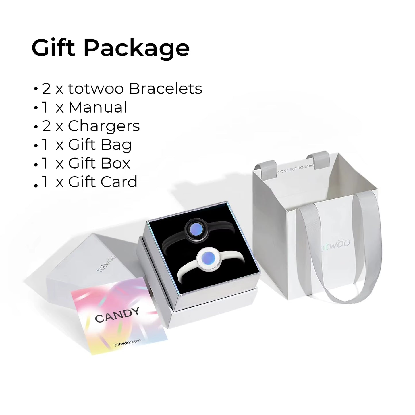 Long Distance Touch Bracelets for Couples-Candy Series, Vibration & Light up for Love Couples Bracelets Relationship Gift