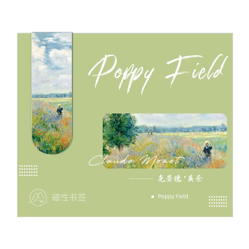 Aesthetic Magnetic Bookmark for Book Lovers and Art Lovers Inspirational Gifts Classic Paintings Masterpiece Diary Decorating