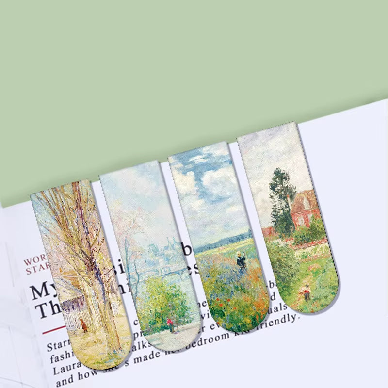 Aesthetic Magnetic Bookmark for Book Lovers and Art Lovers Inspirational Gifts Classic Paintings Masterpiece Diary Decorating