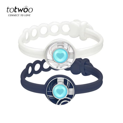 Long Distance Touch Bracelets for Couples-Candy Series, Vibration & Light up for Love Couples Bracelets Relationship Gift