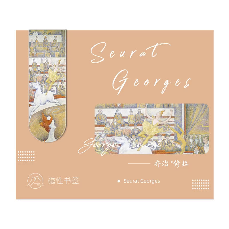Aesthetic Magnetic Bookmark for Book Lovers and Art Lovers Inspirational Gifts Classic Paintings Masterpiece Diary Decorating