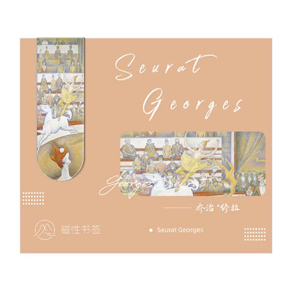 Aesthetic Magnetic Bookmark for Book Lovers and Art Lovers Inspirational Gifts Classic Paintings Masterpiece Diary Decorating