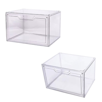 Acrylic Transparent Shoe Box Clear Shoe Organizer Stackable Sneaker Display Case Plastic Shoe Storage Box for Home Storage