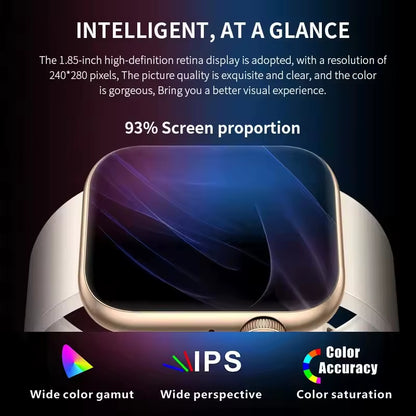 New Smart Watch 2025 Wireless Charging Smartwatch Bluetooth Calls Men Women Smartwatches Fitness Bracelet Custom Watch Face
