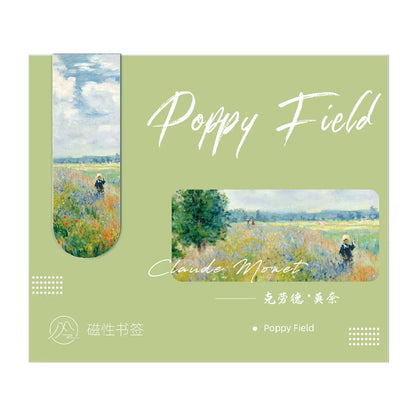 Aesthetic Magnetic Bookmark for Book Lovers and Art Lovers Inspirational Gifts Classic Paintings Masterpiece Diary Decorating